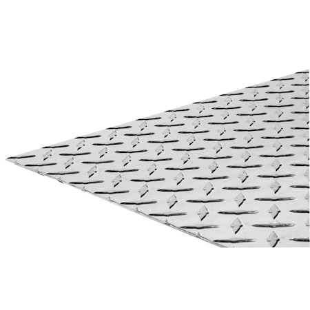 Steelworks SteelWorks 0.07 in. X 12 in. W X 24 in. L Bright Aluminum Diamond Tread Plate 11254